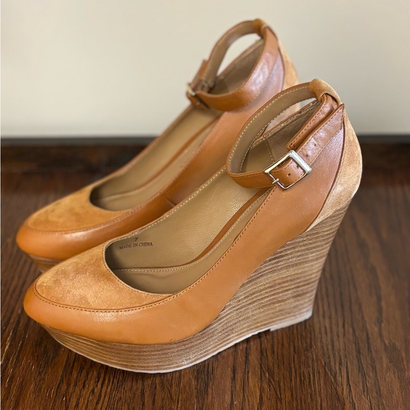 Elaine Turner Wedge Heels with Ankle Strap - Picture 6 of 8